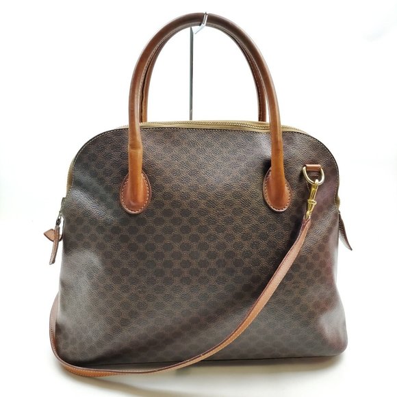 CELINE Hand Bag Brown PVC - Picture 1 of 9